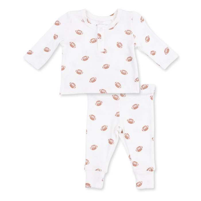 Long Sleeve Henley Play Set- Mini Footballs