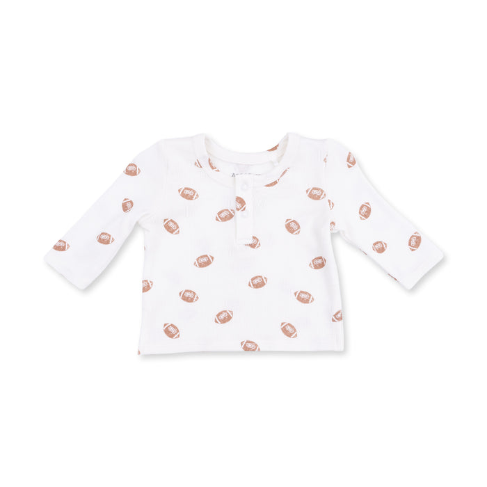 Long Sleeve Henley Play Set- Mini Footballs