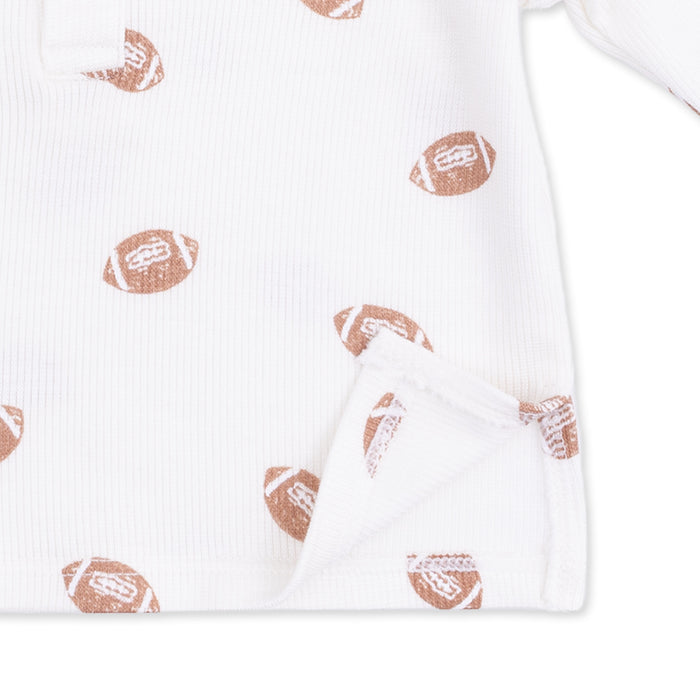 Long Sleeve Henley Play Set- Mini Footballs