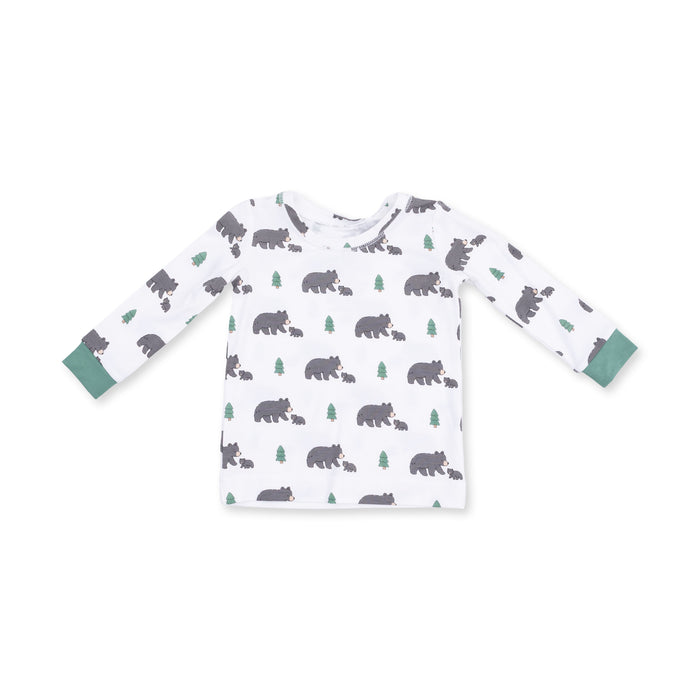Long Sleeve Loungewear Set-Black Bears
