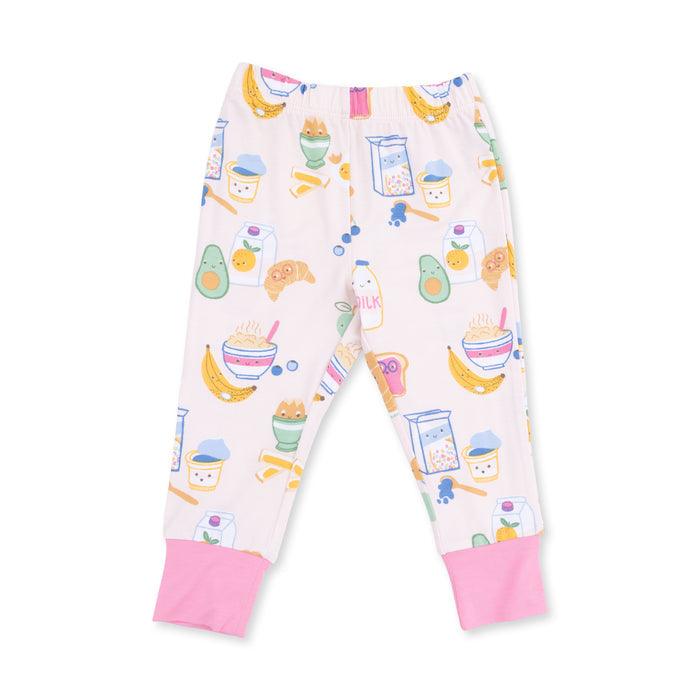 Long Sleeve Loungewear Set-Breakfast Club Pink
