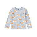 Long Sleeve Printed Pocket Tee