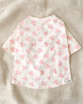 Pink heart print dog t shirt with sweet romantic pet fashion style. Updated May 2026.