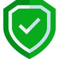 The LucydShield Pro by LensAdvizor features a green shield icon with a white check mark, symbolizing security and verification, and includes glare reduction for enhanced visibility.
