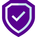 The LucydShield Ultra by LensAdvizor features a purple shield icon with a white checkmark, representing security and verification, while also highlighting its advanced UV protection capabilities.