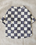 Washed black check print dog t shirt with relaxed comfortable everyday fit. Updated May 2026.