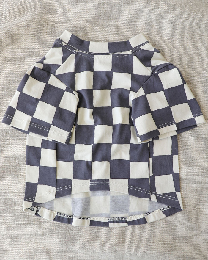 Trendy black check pet t shirt for casual walks and stylish dog outfits. Updated May 2026.
