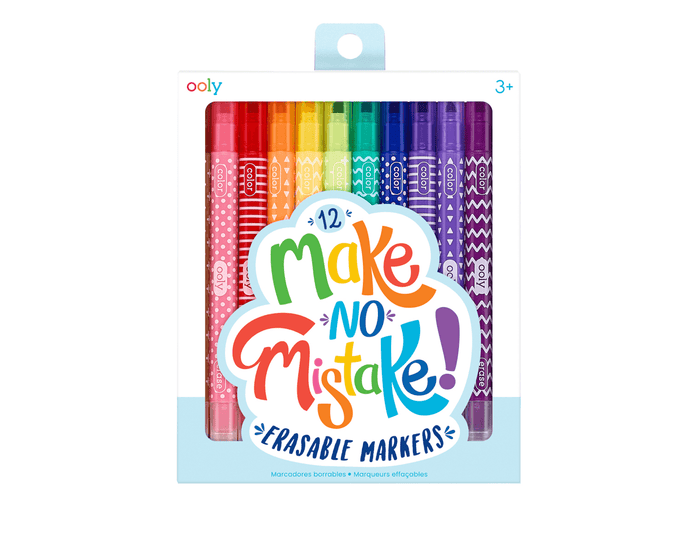 Ooly Make No Mistake Erasable Markers. Available at www.tenlittle.com