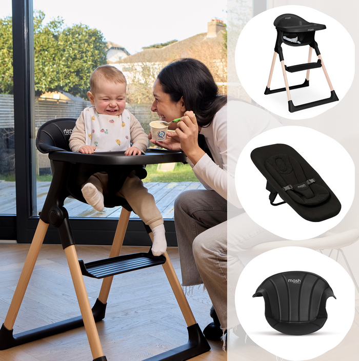 Mash High Chair Bundle - Black