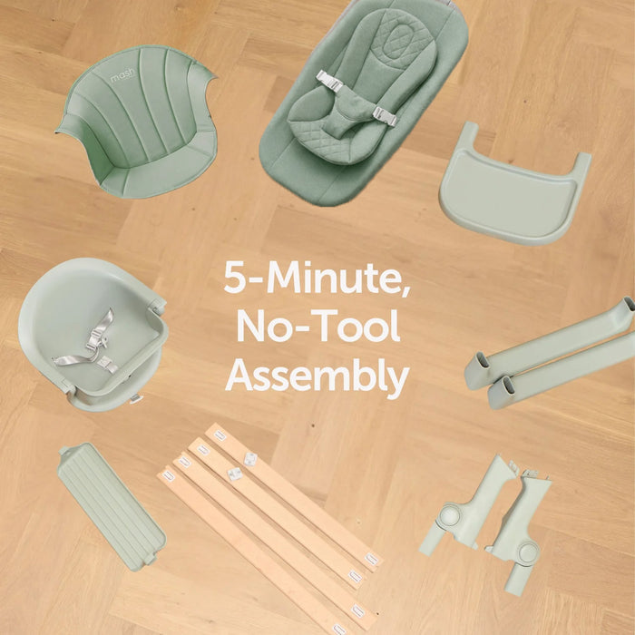 Mash High Chair Bundle - Sage