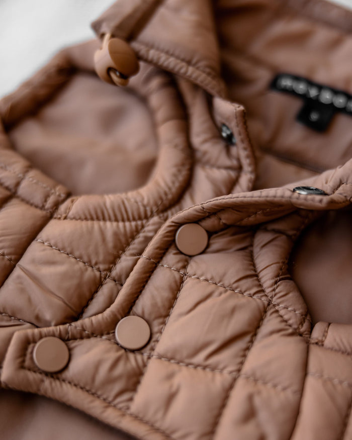 maxbone Easy Fit Jacket in Camel Image. pug jacket