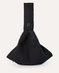 Maxbone Eco Packable Sling in Black, eco-friendly recycled nylon dog carrier designed for small dogs up to 10 pounds