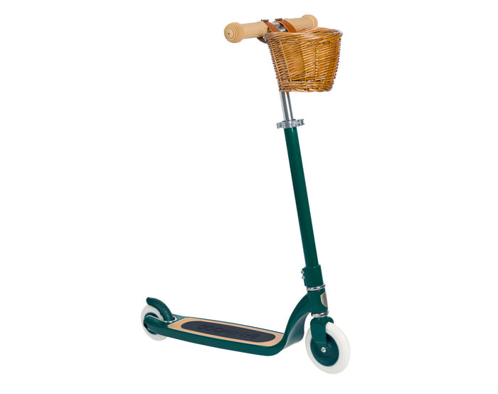 Banwood Maxi scooter in green. Available from www.tenlittle.com.