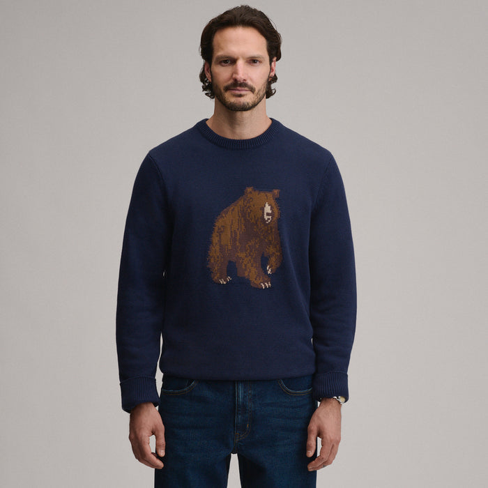 Classic Crew Bear-Navy-1