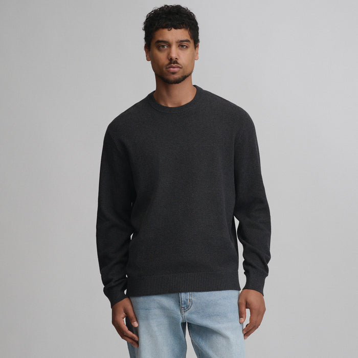 Classic Crew Solid-Charcoal Heather-1