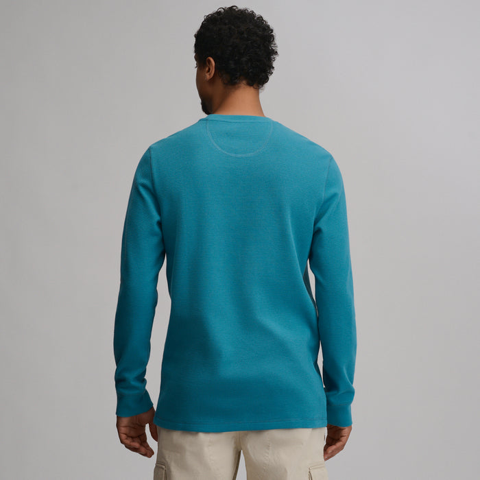 Deer Harbor Heritage Thermal Crew-Azure-2