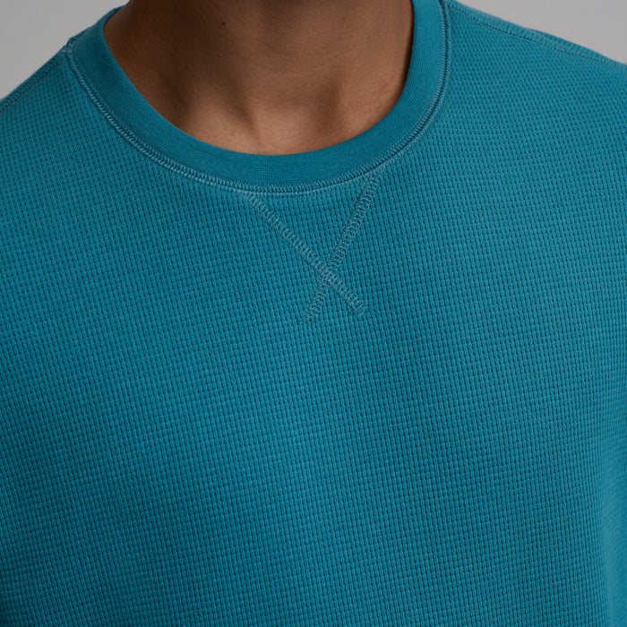 Deer Harbor Heritage Thermal Crew-Azure-4