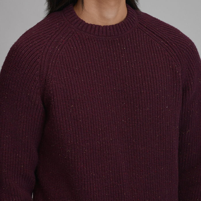 Fletcher Bay Crew Sweater-Cordovan-3