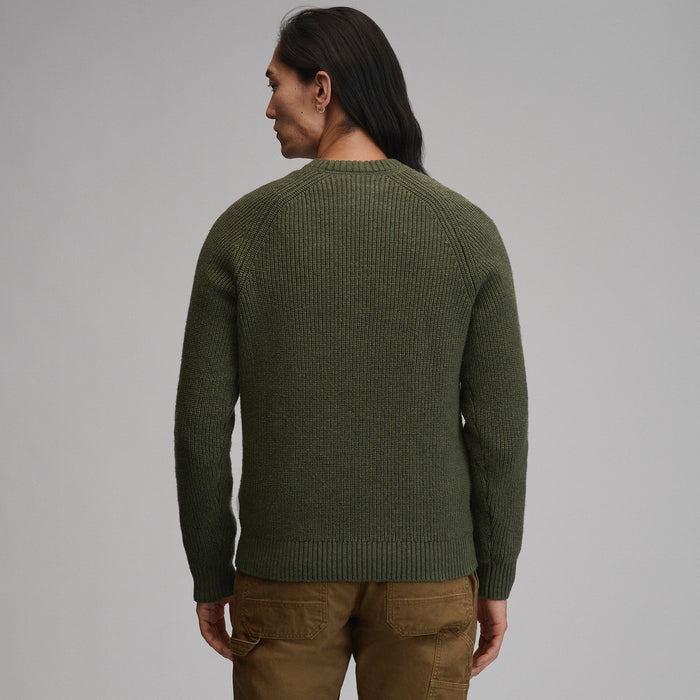 Fletcher Bay Crew Sweater-Deep Olive-6