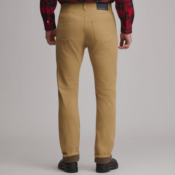 Men's Lined Legend Wash Twill 5-Pocket Pants-Dark Sand-2