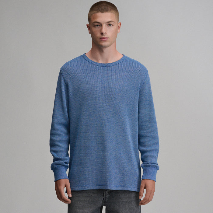 Plaited Waffle Thermal Crew-Royal-5