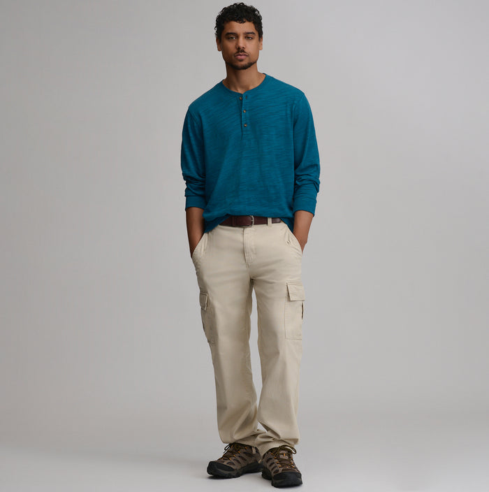 LS Slub Jersey Henley-Meridian Blue-4