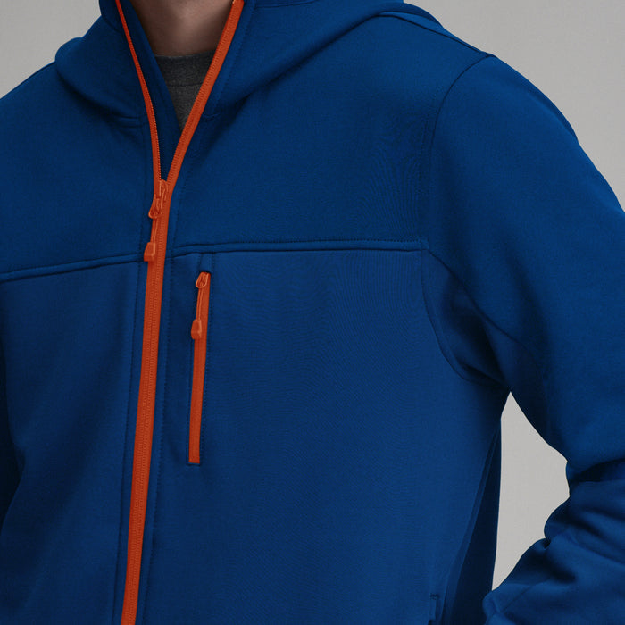 Men's Tech Fleece Full-Zip Pullover-Brilliant Blue-5