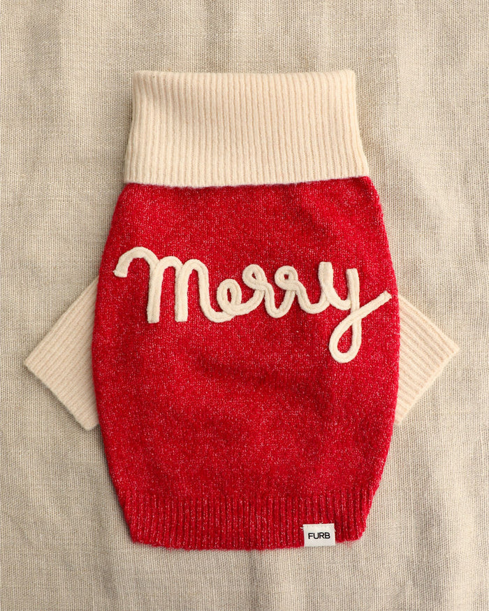 Merry & Bright Dog Sweater dog sweater