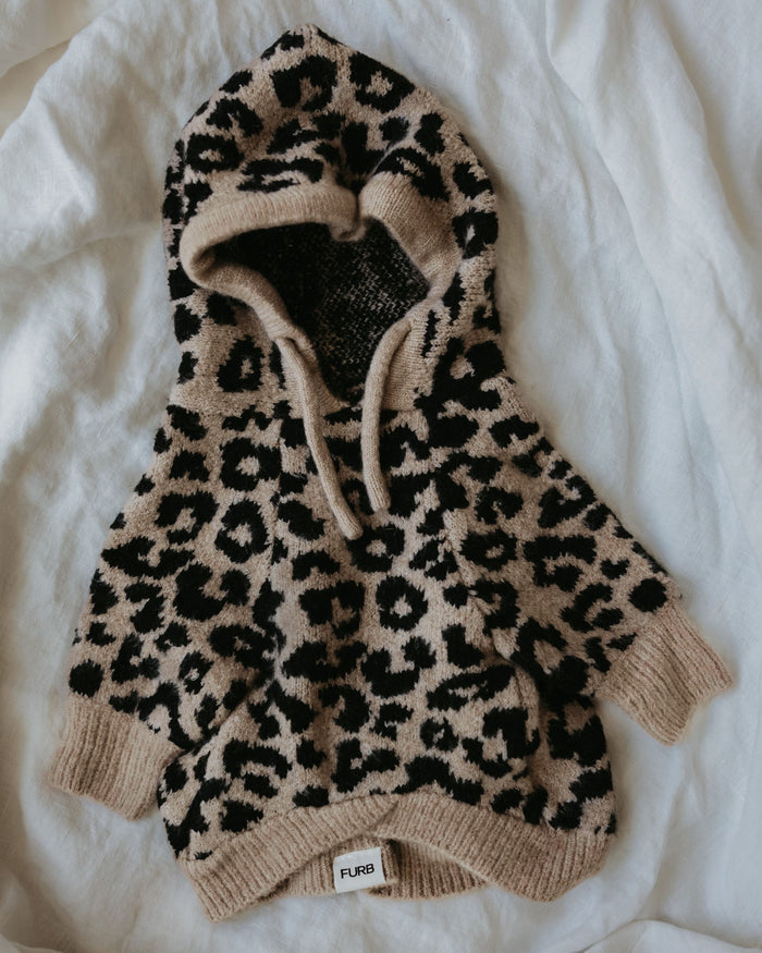 Milan Leopard Print Hoodie Product Image french bulldog winter clothes