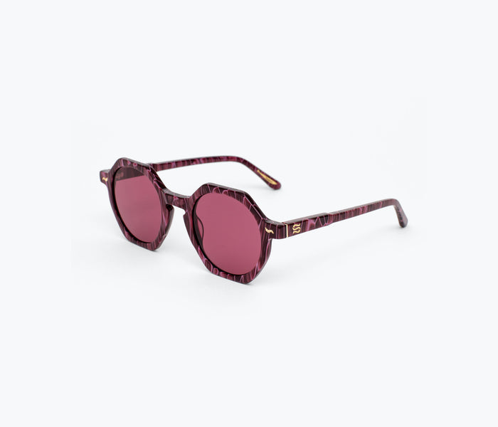 Sardine Millie sunglasses with midnight blue frames and dark tinted lenses, stylish accessories for sun protection.