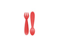 Ezpz Mini Utensils set of 2 in coral- Available at www.tenlittle.com
