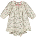Mistletoe Floral Embroidered Dress