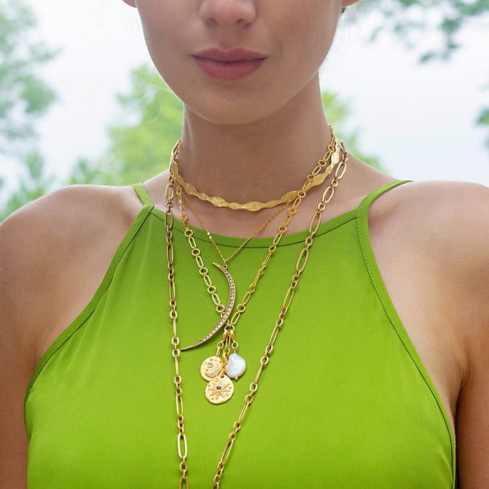 Myth and Magic Celestial Trio Charm Necklace