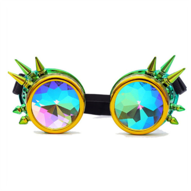 NEW TREND 2019 Gothic Holographic Rave Festival Kaleidoscope Glasses
