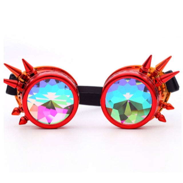 NEW TREND 2019 Gothic Holographic Rave Festival Kaleidoscope Glasses