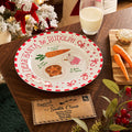 Night Before Christmas Sweetie Pies Plate - White/Red