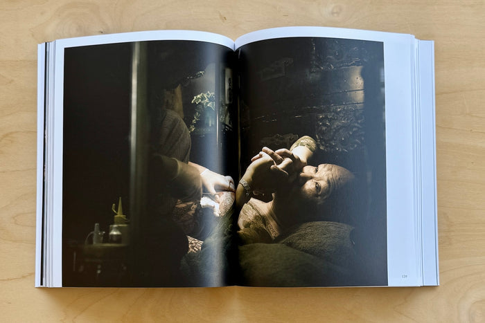 Getting tatooed - Odo Yakuza Tokyo  signed 3rd edition photographs by Anton Kusters.