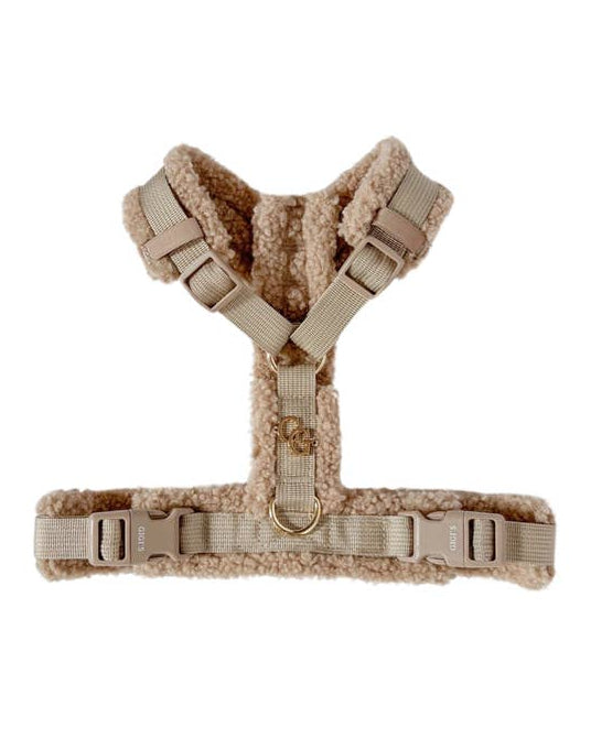 toffee teddy dog harness soft plush dog harness adjustable walking harness cozy pet gear