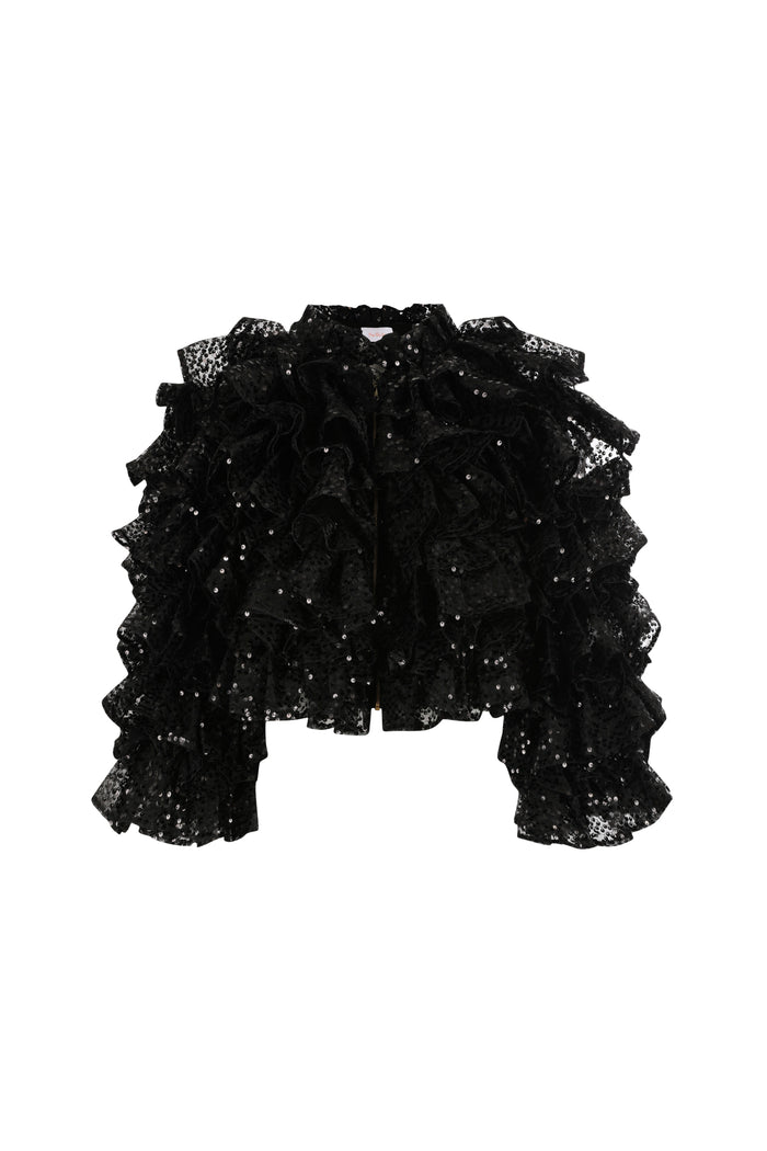 Onyx Petit Chou Boa Jacket