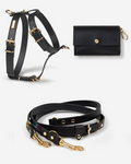 Comfortable dog harness and leash kit for easy walking, featuring adjustable straps for a perfect fit.