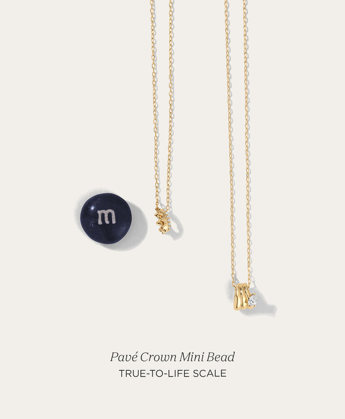 Pavé Crown Mini Bead