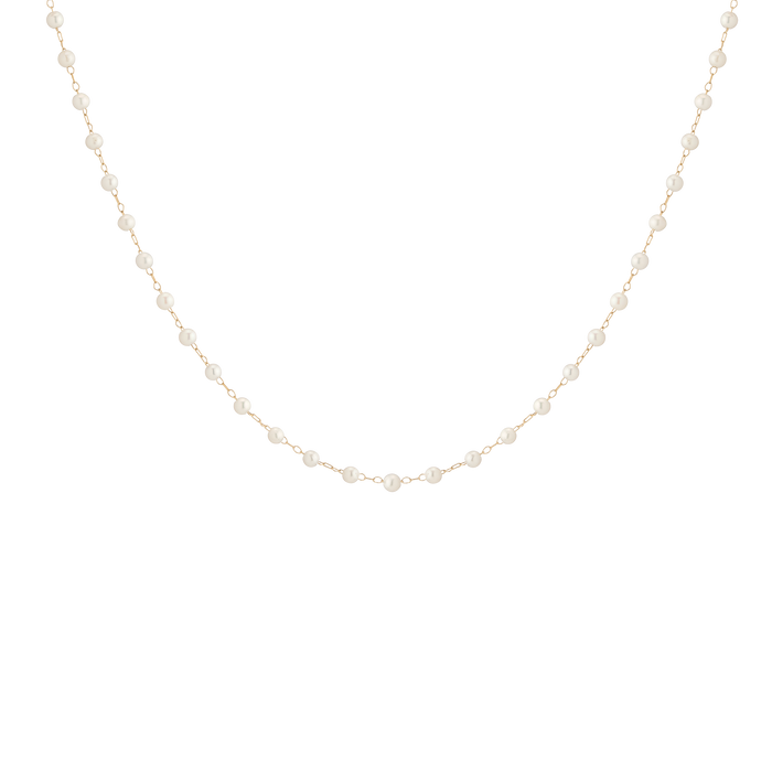 Pearl Vine Necklace Stainless Steel Yellow Gold First