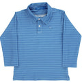 Performance Harry Long Sleeve Polo - Atlantic Blue