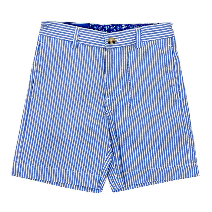 Pete Short - Sailor Blue Stripe Seersucker