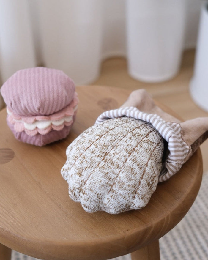 Charming bakery-inspired dog toys created for mental stimulation and fun, ideal for daily play, loved by dachshunds and cavapoos