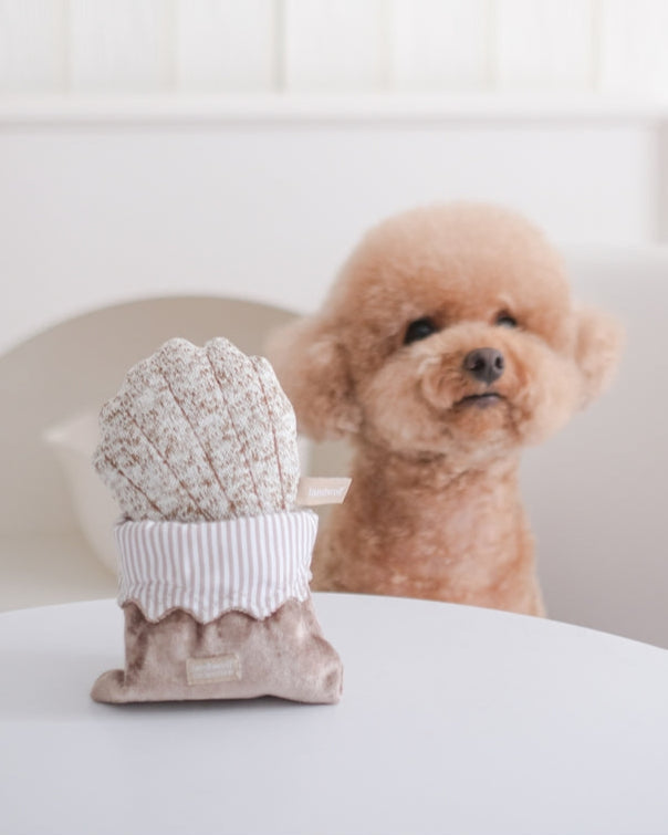 Soft snuffle dog toys with a pastry theme, perfect for interactive play sessions, suited for shih tzus and Frenchies