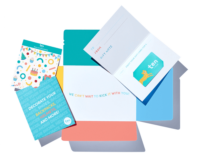 Ten Little Kids Physical Gift Card - Available at www.tenlittle.com