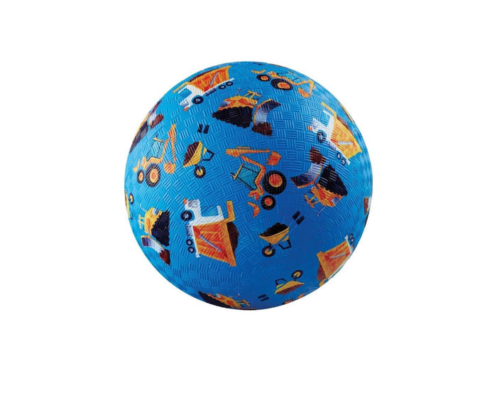 Crocodile Creek Playground Ball - 5 Inch - Construction. Available from www.tenlittle.com