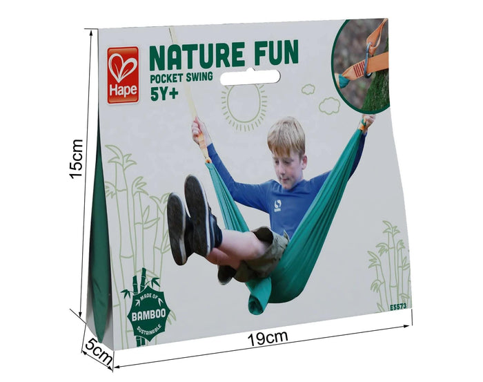 Hape Pocket Swing packaging