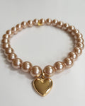 Polished Pup champagne pearl dog necklace, luxurious and stylish pet accessory
